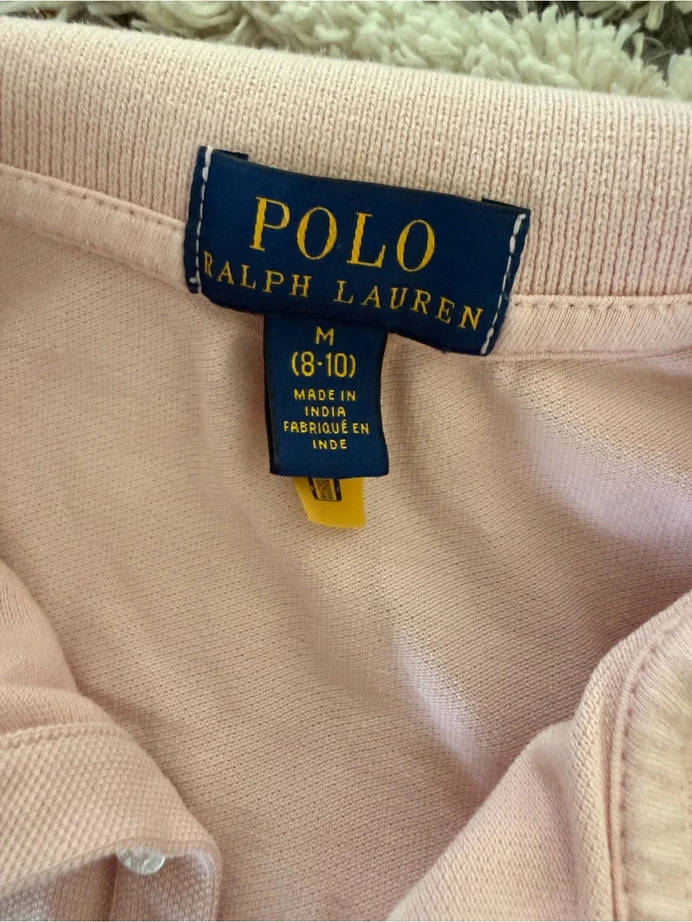 Girls Ralph Lauren Pink Polo - Size 8-10 years